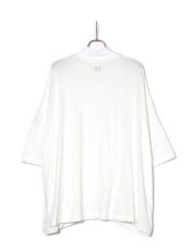 画像2: Sasquatchfabrix. [サスクワッチファブリックス] STAND COLLAR H/S SUPER BIG TEE [WHITE]  (2)