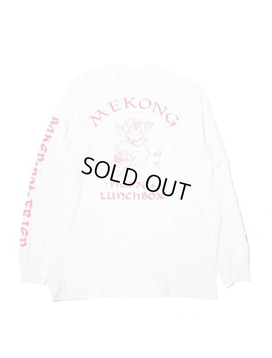 画像2: Black Weirdos [ブラック ウィドゥ] MEKONG Long Sleeve Tee  [WHITE] (2)