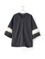 画像1: Sasquatchfabrix.  [サスクワッチファブリックス] XXXL BASEBALL SHIRT [BLACK]  (1)