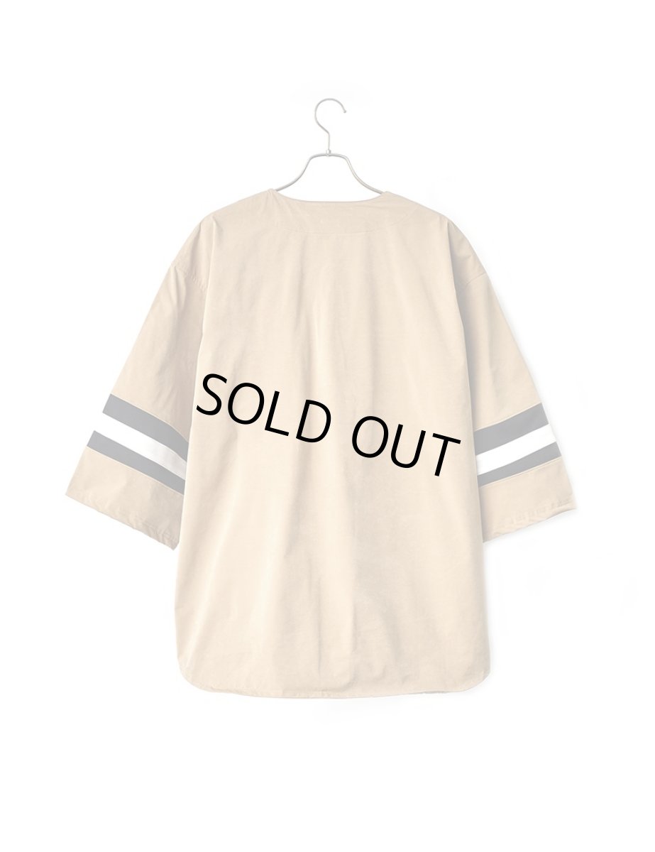 画像2: Sasquatchfabrix.  [サスクワッチファブリックス] XXXL BASEBALL SHIRT [BEIGE]  (2)