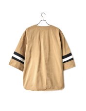 画像2: Sasquatchfabrix.  [サスクワッチファブリックス] XXXL BASEBALL SHIRT [BEIGE]  (2)