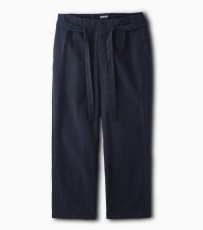 画像1: PHIGVEL [フィグベル] BELTED EASY TROUSERS [NAVY] (1)