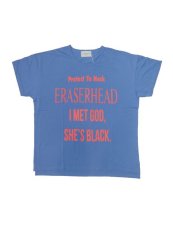 画像1: Black Weirdos [ブラック ウィドゥ] ERASER Tee [BLUE] (1)