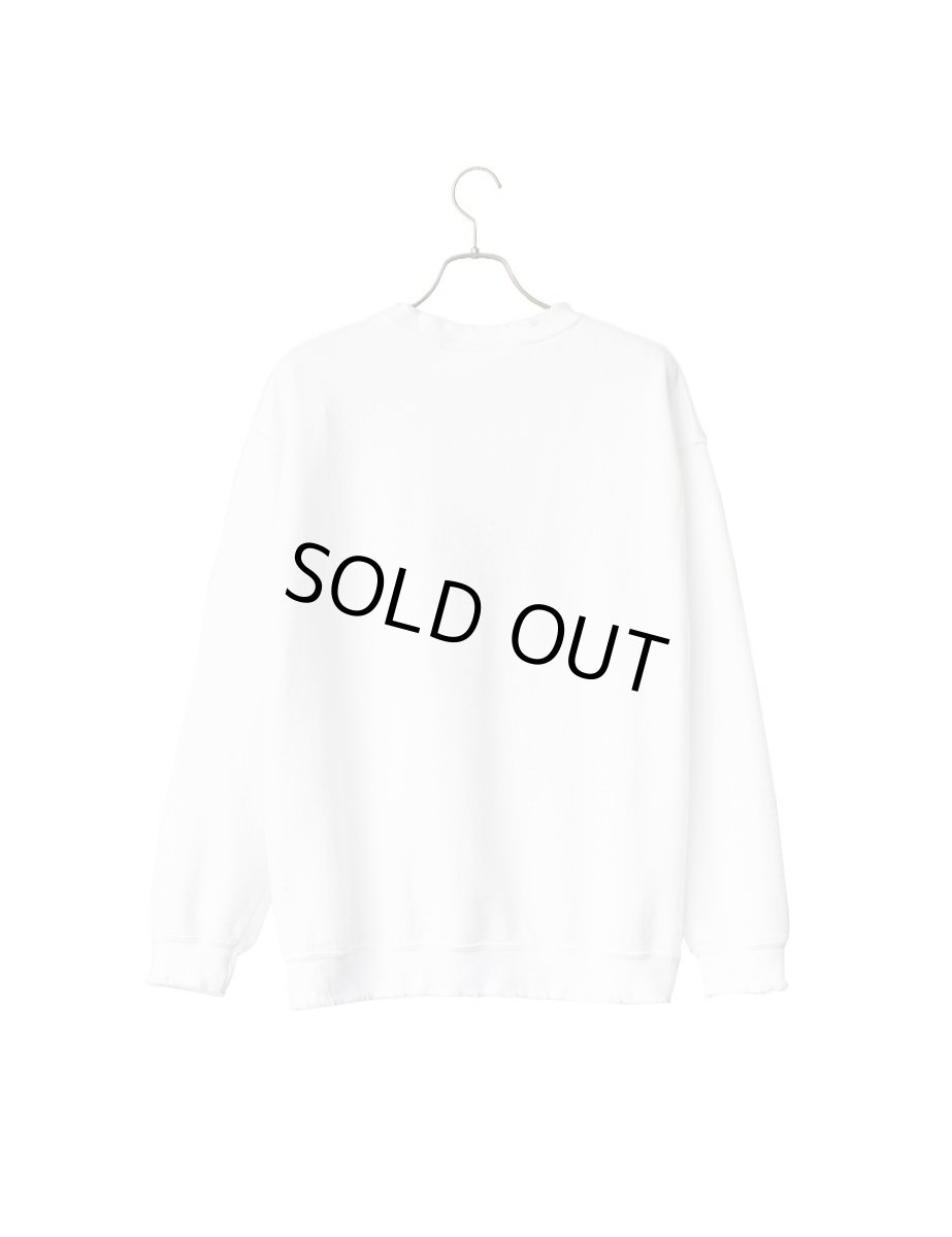 画像2: Sasquatchfabrix. [サスクワッチファブリックス]“LEOPARD” PILLING SWEATSHIRT [WHITE]  (2)