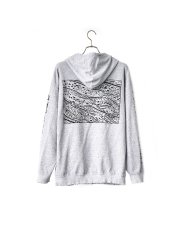 画像1: Sasquatchfabrix. [サスクワッチファブリックス] “SNOWSTORM” PILLING HOODIE [ASH GRAY]  (1)