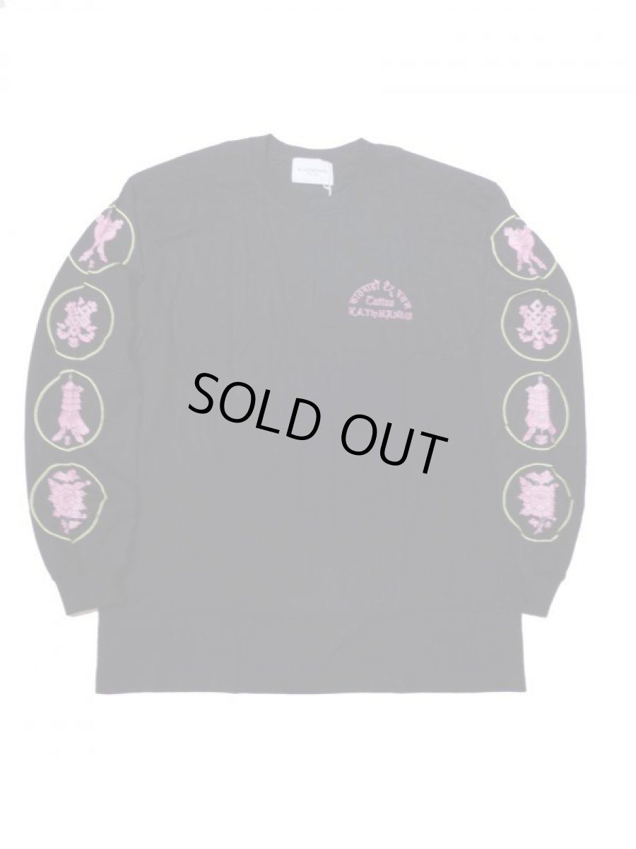 画像2: Black Weirdos [ブラック ウィドゥ] Tattoo Shop LS-Tee   [BLACK] (2)