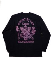 画像1: Black Weirdos [ブラック ウィドゥ] Tattoo Shop LS-Tee   [BLACK] (1)