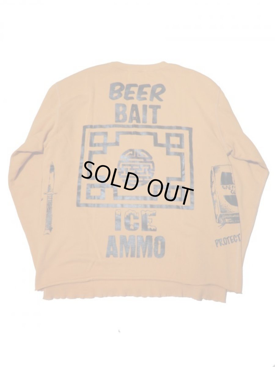 画像2: Black Weirdos [ブラック ウィドゥ] Layered Sweat [Mustard] (2)