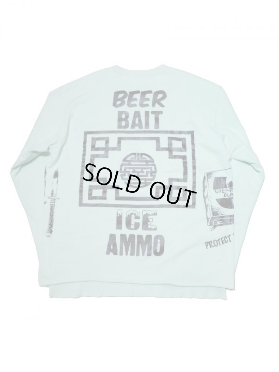 画像2: Black Weirdos [ブラック ウィドゥ] Layered Sweat [Mint] (2)