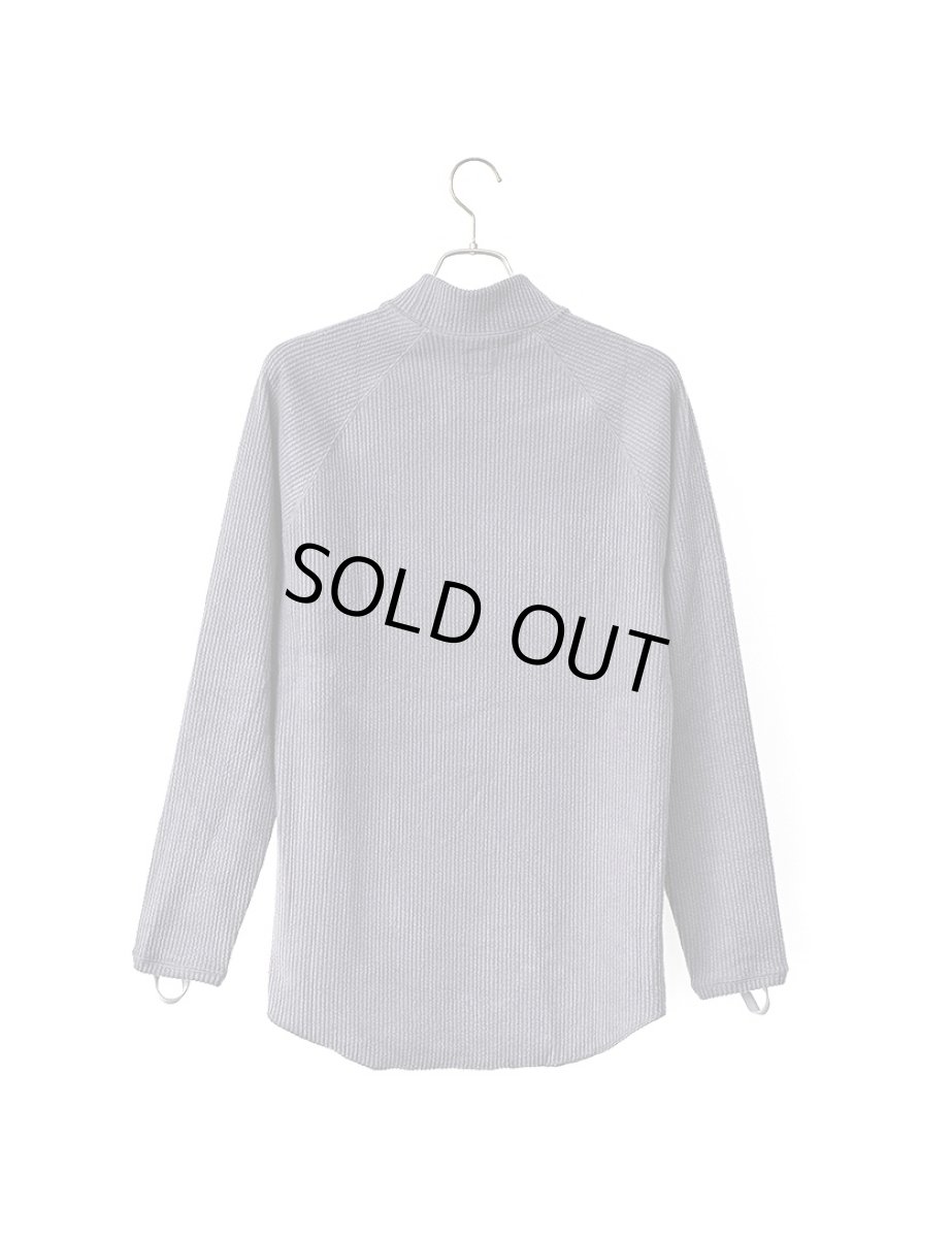 画像2: Sasquatchfabrix. [サスクワッチファブリックス]KNIT CORDUROY MOCKNECK [CHARCOAL GRAY]  (2)