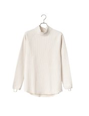 画像1: Sasquatchfabrix. [サスクワッチファブリックス]KNIT CORDUROY MOCKNECK [OFF WHITE]  (1)