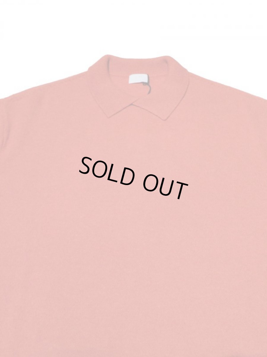 画像2: URU [ウル] KNIT POLO SHIRTS [ORANGE]  (2)