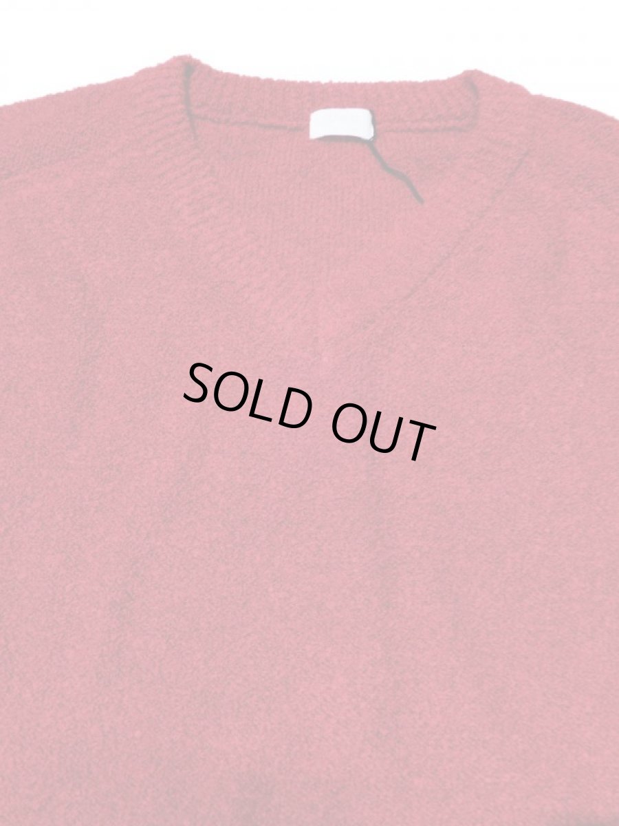 画像2: URU [ウル] V NECK OVER KNIT [RED]  (2)