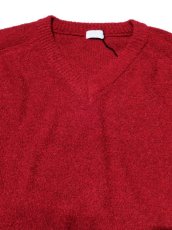 画像2: URU [ウル] V NECK OVER KNIT [RED]  (2)