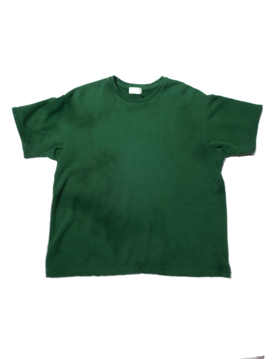 画像1: URU [ウル] COTTON SEED STITCH S/S TEE  [D.GREEN]  (1)