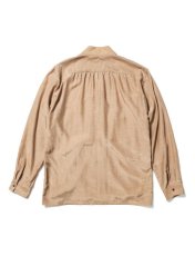 画像2: Sasquatchfabrix. [サスクワッチファブリックス] BIG WA-NECK SHIRT [BEIGE]  (2)