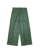 画像3: URU [ウル] COTTON 2TUCK PANTS [KHAKI]  (3)