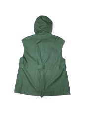 画像3: URU [ウル] COTTON ZIP UP VEST [KHAKI]  (3)