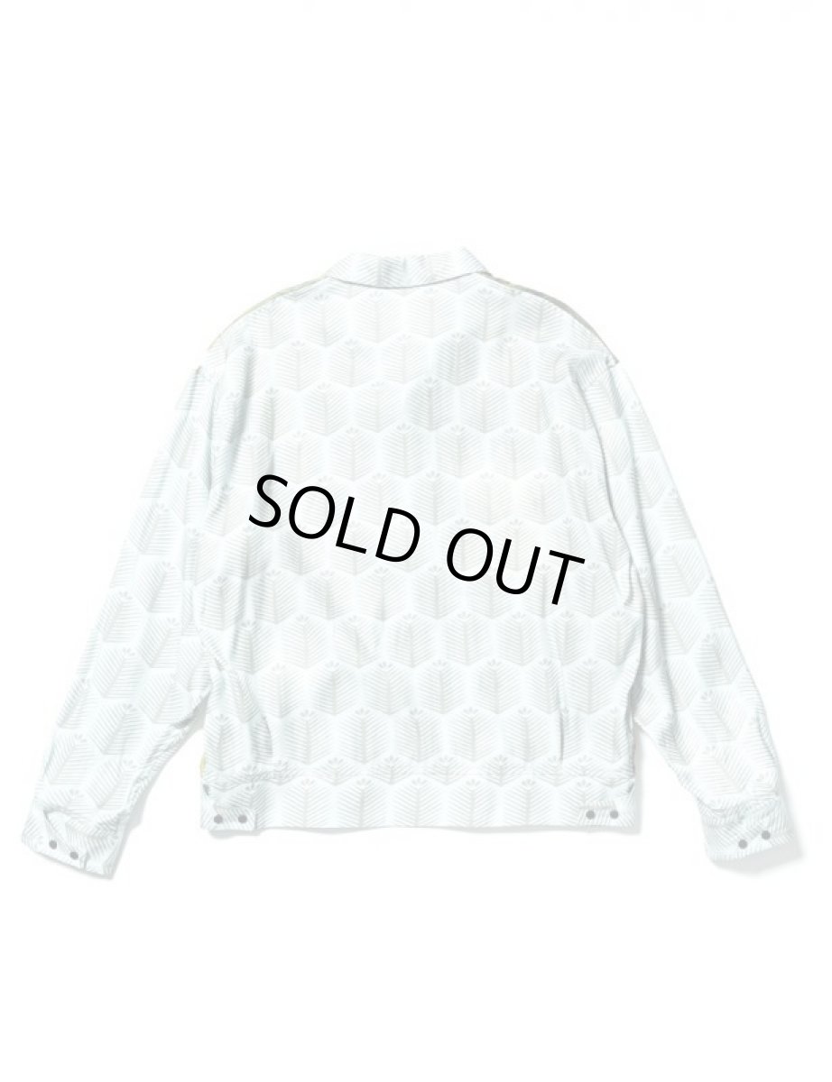 画像2: Sasquatchfabrix. [サスクワッチファブリックス] NANPOU PLANT SHIRT JACKET [LIGHT SAX × CHARCOAL]  (2)