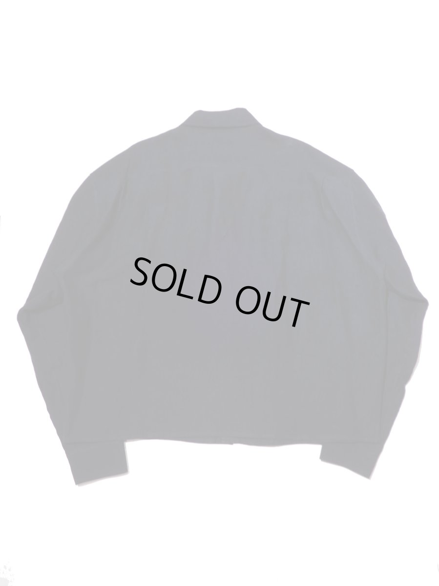 画像2: URU [ウル] LINEN L/S SHORT LENGTH SHIRTS [NAVY]  (2)