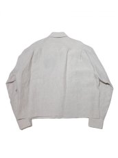 画像2: URU [ウル] LINEN L/S SHORT LENGTH SHIRTS [NATURAL]  (2)