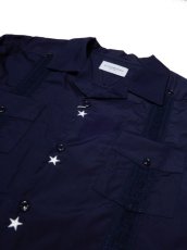 画像2: Black Weirdos [ブラック ウィドゥ] Nepal Cuba Shirt [NAVY] (2)