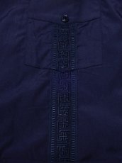 画像3: Black Weirdos [ブラック ウィドゥ] Nepal Cuba Shirt [NAVY] (3)