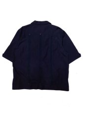 画像4: Black Weirdos [ブラック ウィドゥ] Nepal Cuba Shirt [NAVY] (4)