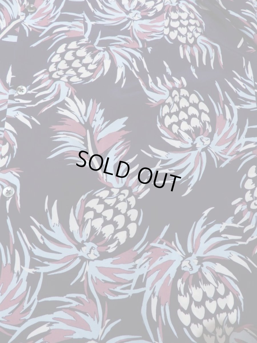 画像2: URU [ウル] RAYON S/S SHIRTS [NAVY] (2)