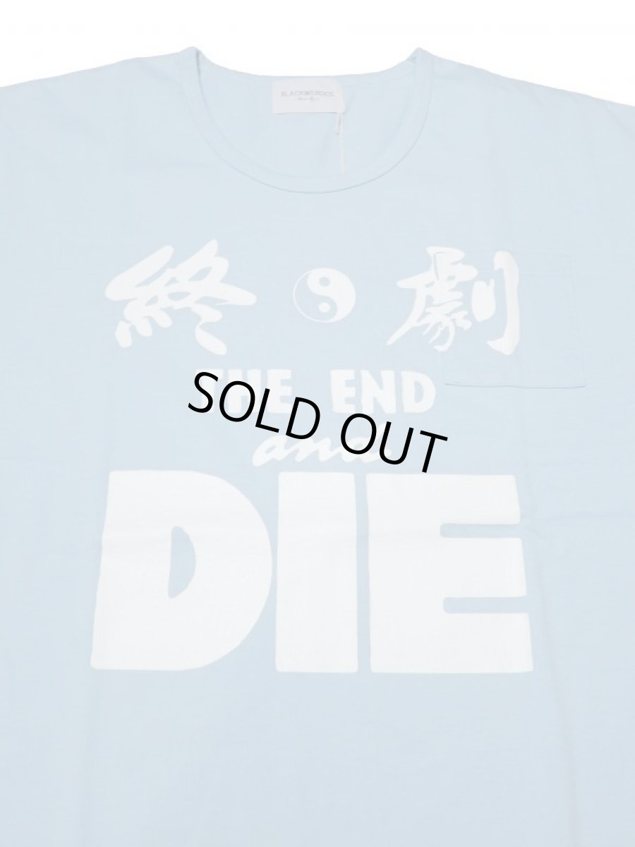 画像2: Black Weirdos [ブラック ウィドゥ] The END Pocket Tee (round)   [BLUE GRAY] (2)