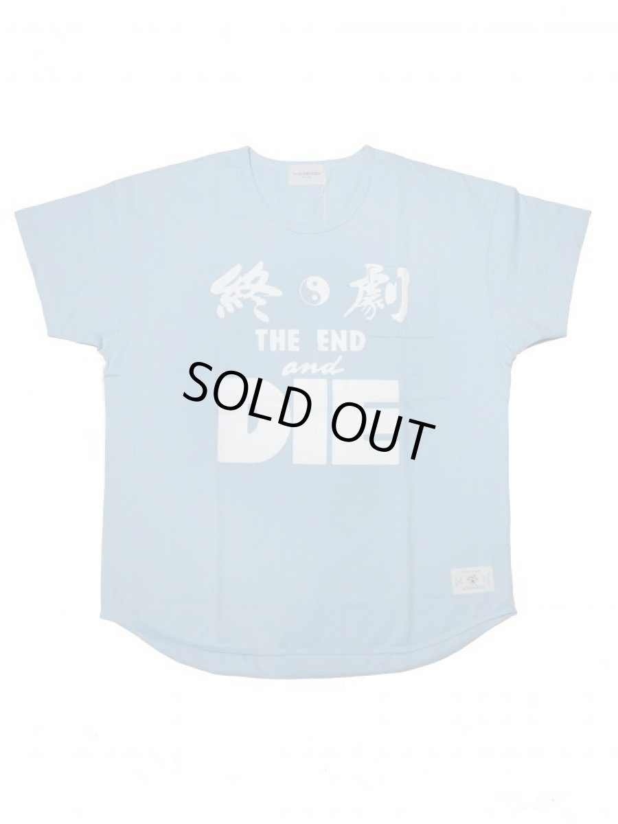 画像1: Black Weirdos [ブラック ウィドゥ] The END Pocket Tee (round)   [BLUE GRAY] (1)