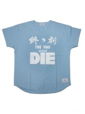 画像1: Black Weirdos [ブラック ウィドゥ] The END Pocket Tee (round)   [BLUE GRAY] (1)