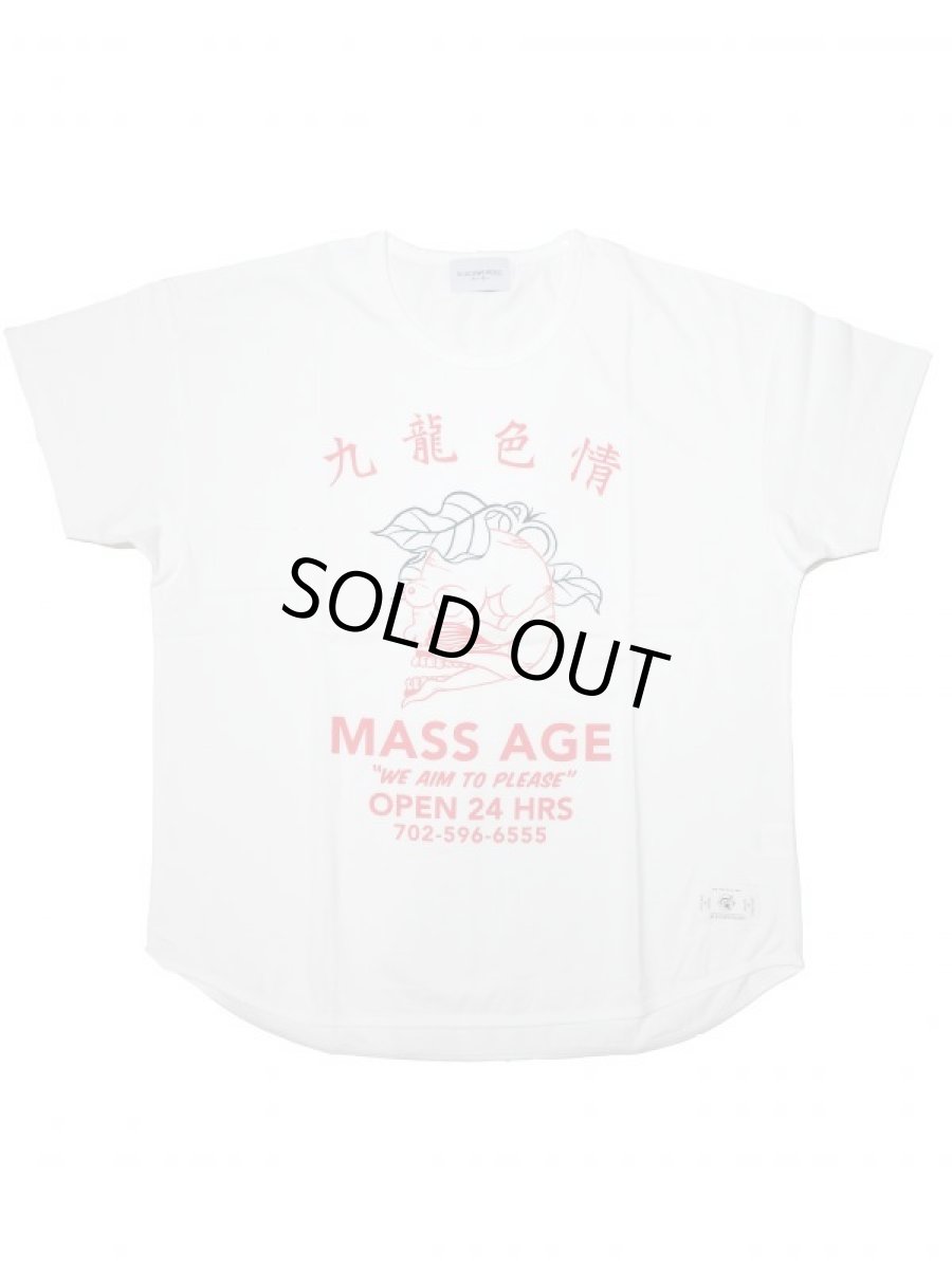 画像1: Black Weirdos [ブラック ウィドゥ] MASS/AGE Tee (round)  [WHITE] (1)