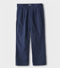 画像1: PHIGVEL [フィグベル] C/L WIDE TROUSERS [INK NAVY] (1)