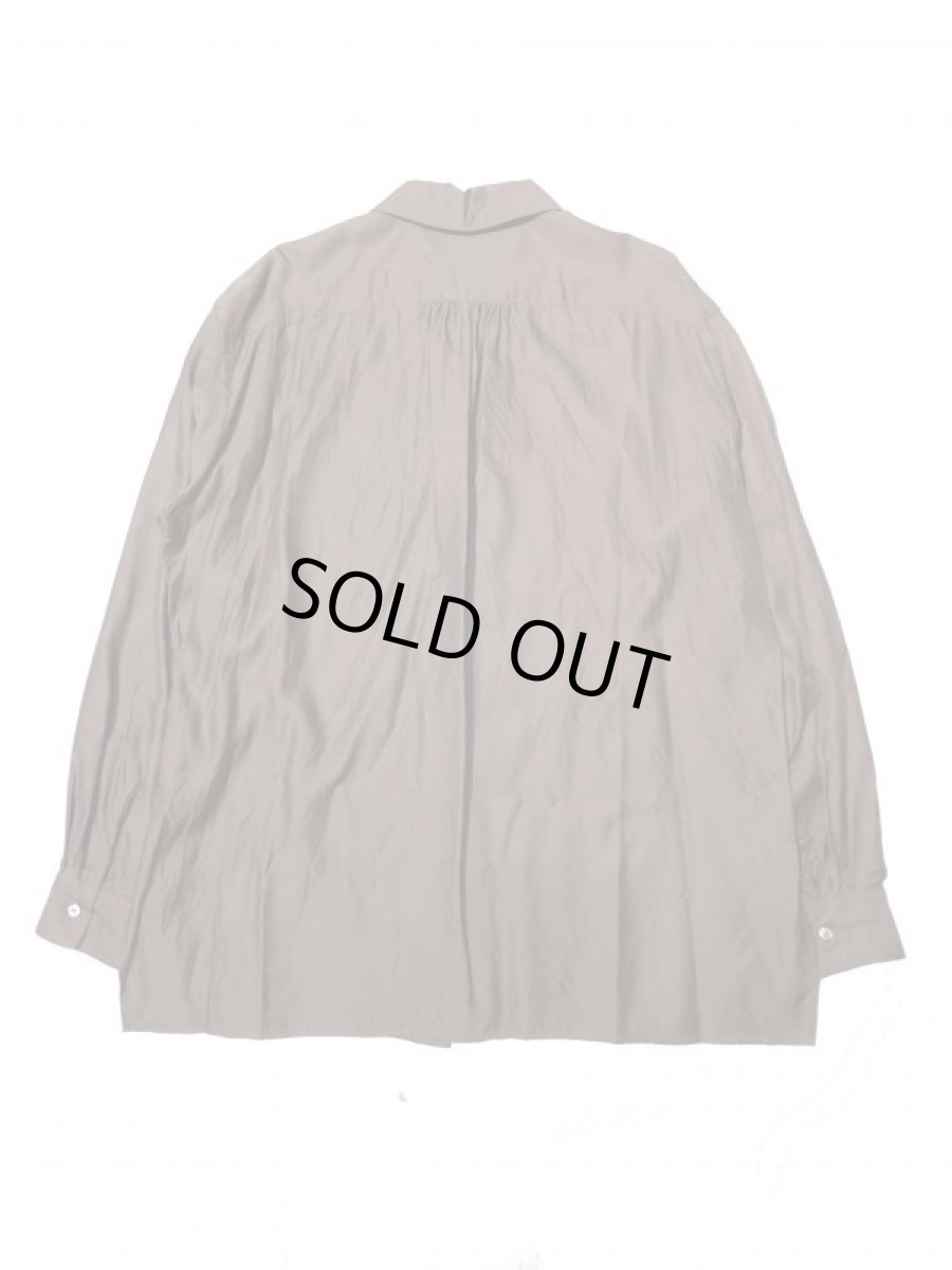 画像3: URU [ウル] COTTON CUPRA L/S SHIRTS [KHAKI] (3)