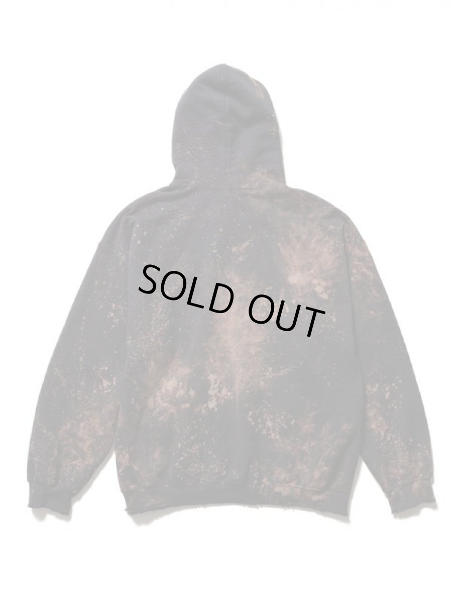 画像2: Sasquatchfabrix.  [サスクワッチファブリックス] PAINT VINTAGE HOODIE [BLACK]  (2)