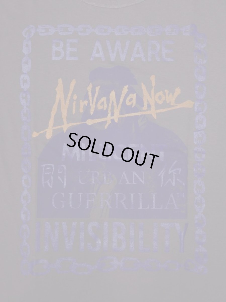 画像2: Black Weirdos [ブラック ウィドゥ] BE AWARE Tee  [Chacoal] (2)