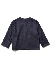 画像2: Sasquatchfabrix.  [サスクワッチファブリックス] SUEDE SNAP CARDIGAN [NAVY]  (2)