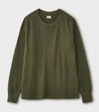 画像1: PHIGVEL [フィグベル] SWEDISH RIB TOP [OLIVE] (1)