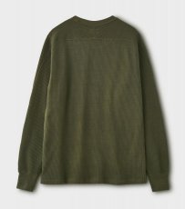 画像2: PHIGVEL [フィグベル] SWEDISH RIB TOP [OLIVE] (2)