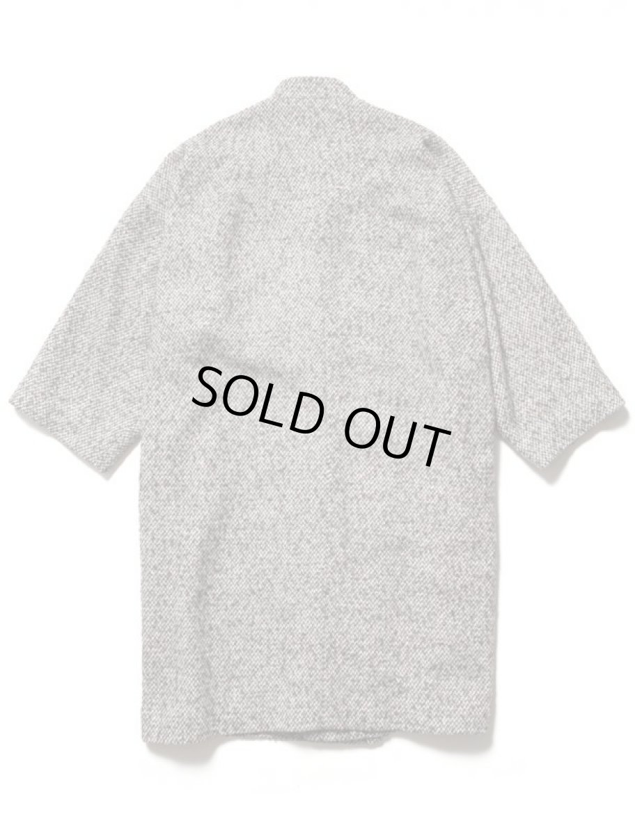 画像2: Sasquatchfabrix. [サスクワッチファブリックス] TWEED ORIENTAL WARP COAT [BLACK]  (2)