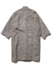 画像2: Sasquatchfabrix. [サスクワッチファブリックス] TWEED ORIENTAL WARP COAT [BLACK]  (2)