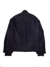 画像3: URU [ウル] WOOL STADIUM JACKET [NAVY]  (3)