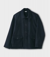 画像1: PHIGVEL [フィグベル] WOOL WORK JACKET [BLACK NAVY] (1)