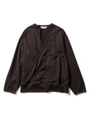 画像1: Sasquatchfabrix.  [サスクワッチファブリックス] WA-NECK SWEATSHIRT[Charcoal]  (1)