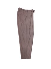 画像3: URU [ウル] COTTON 1 TUCK PANTS [BROWN]  (3)