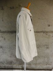 画像2: URU [ウル] COTTON LINEN CANVAS / COVERALL JACKET [ECRU]  (2)