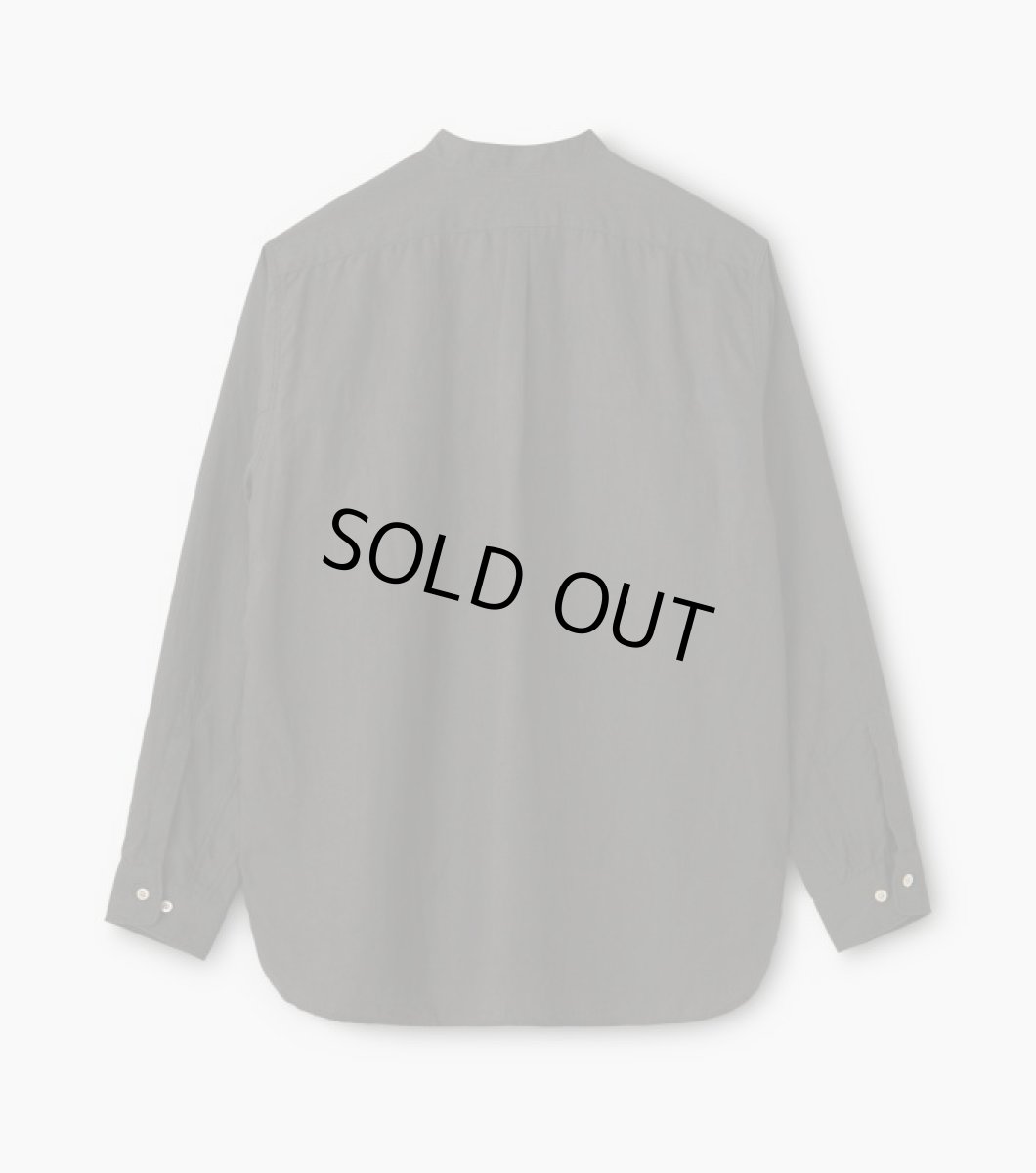 画像2: PHIGVEL [フィグベル] LINEN PULLOVER SHIRT [SEPIA GRAY] (2)