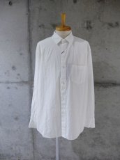 画像2: URU [ウル] COTTON SILK WEATHER / STANDARD L/S SHIRTS [WHITE]  (2)