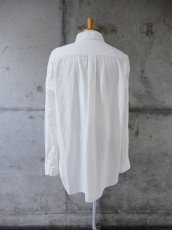 画像4: URU [ウル] COTTON SILK WEATHER / STANDARD L/S SHIRTS [WHITE]  (4)